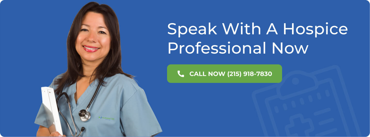 Speak with a hospice professional now
